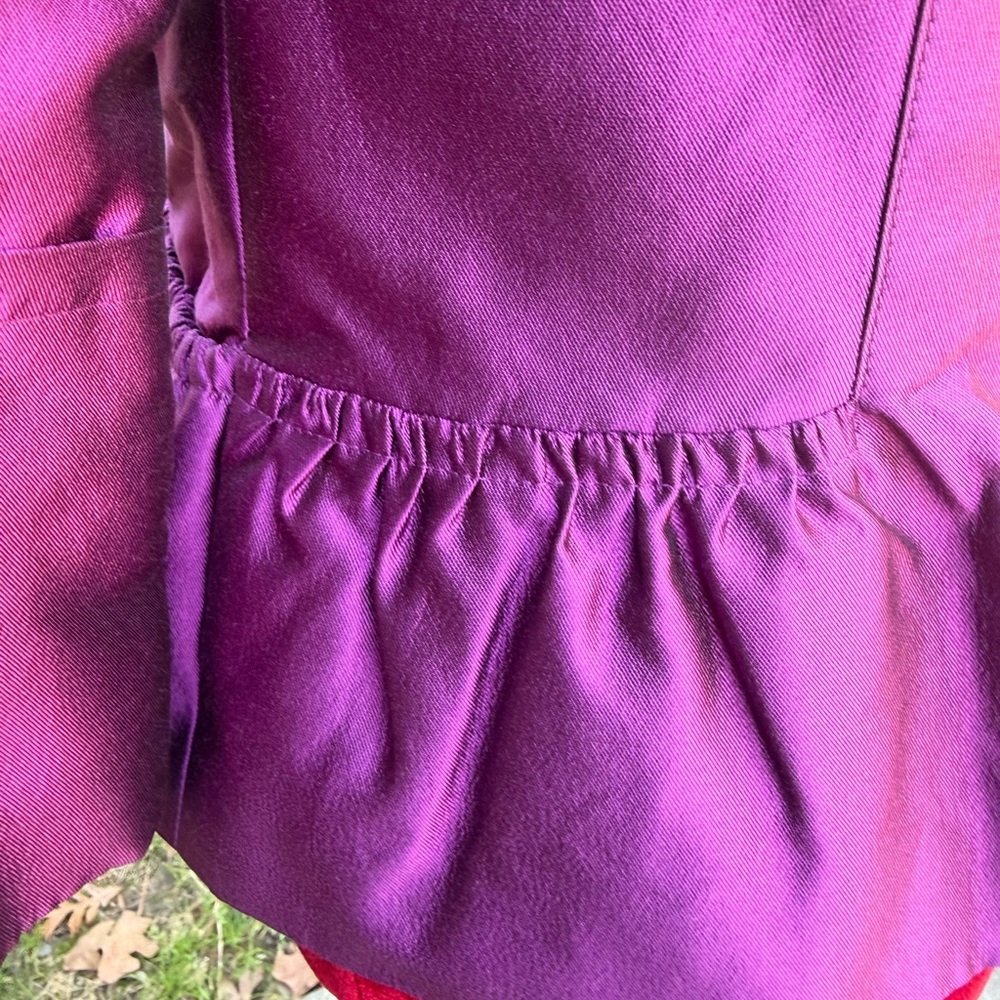 Sharagano Purple women’s Jacket size 10 New - Picture 3 of 10
